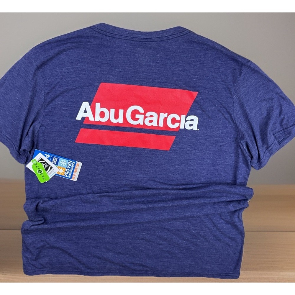 Vapor Apparel Abu Garcia Fishing T-Shirt Mens XL UPF 50+ Sun Protection Tee NWT